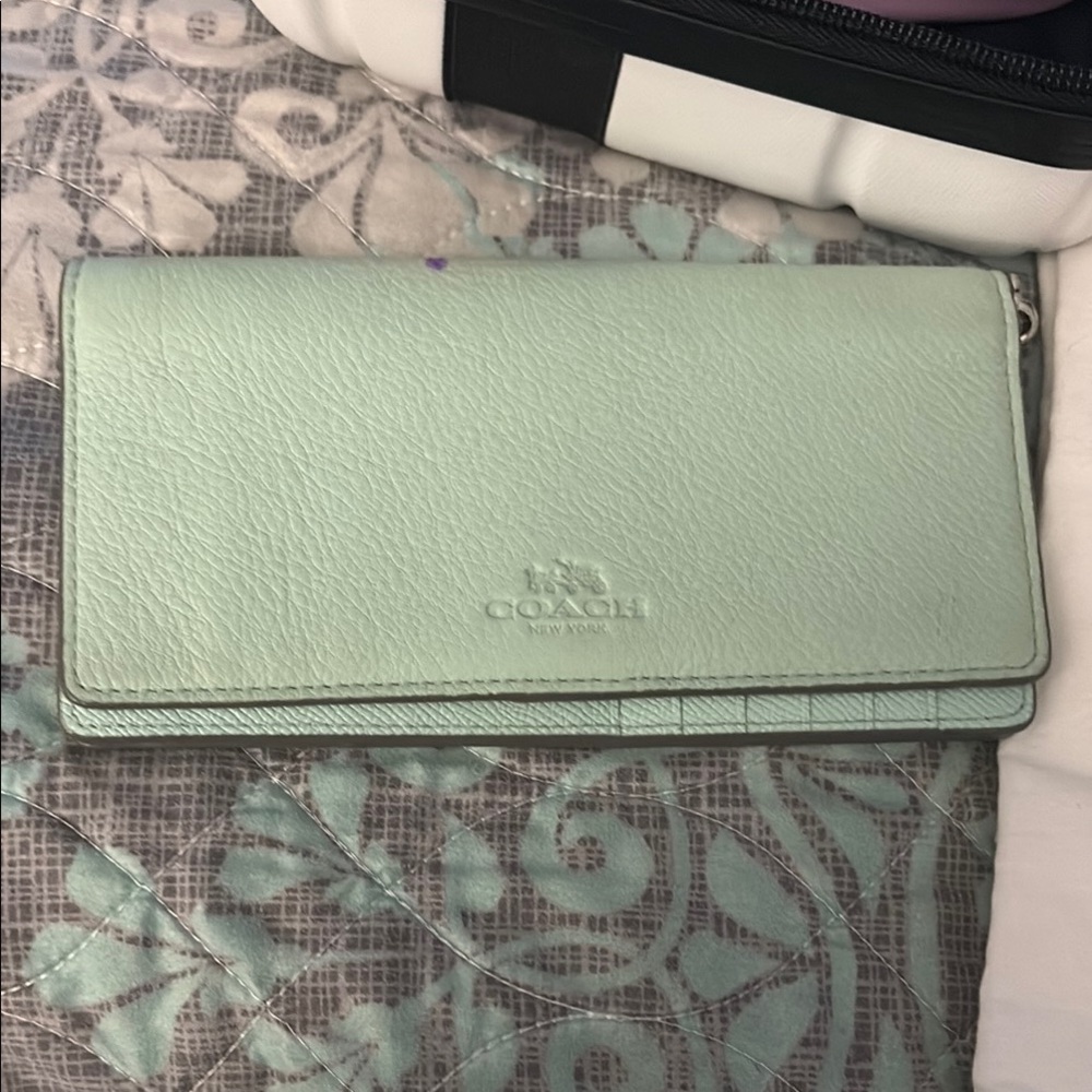 Coach Mint Green Women's Wallet